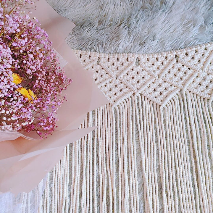Decorative Fringe Macrame Wall Hanging Bowlift