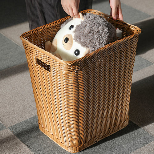 Premium Handwoven Wicker Storage Bin Bowlift