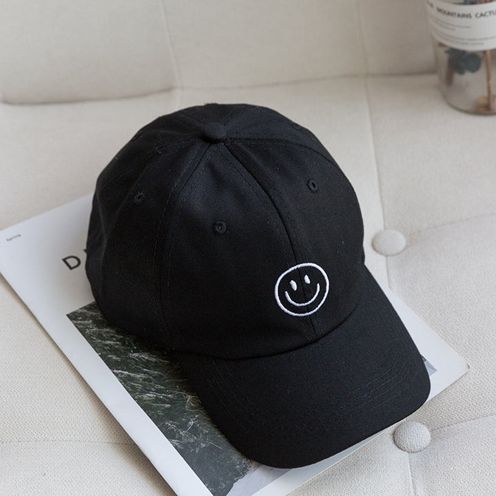 Women's Adjustable Smile Embroidered Cap Bowlift