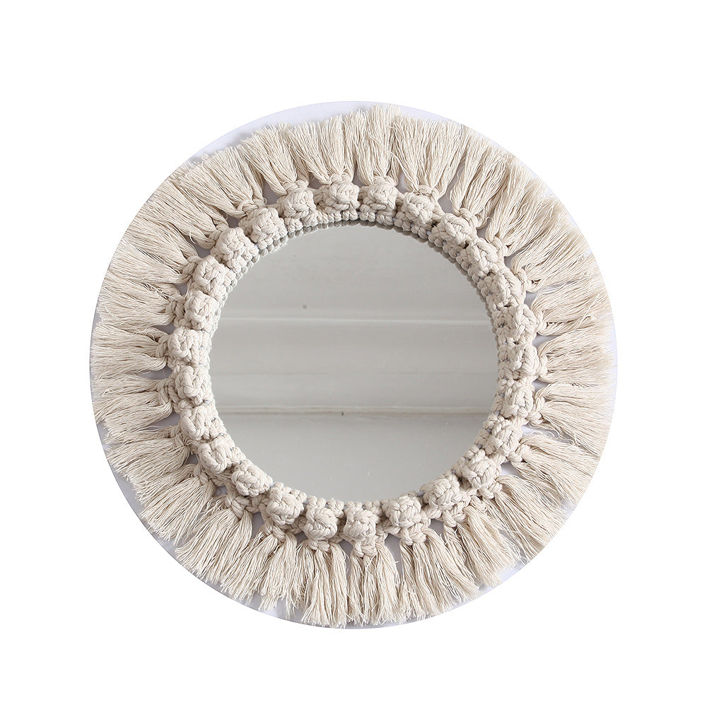 Decorative Macrame Wall Mirror Bowlift