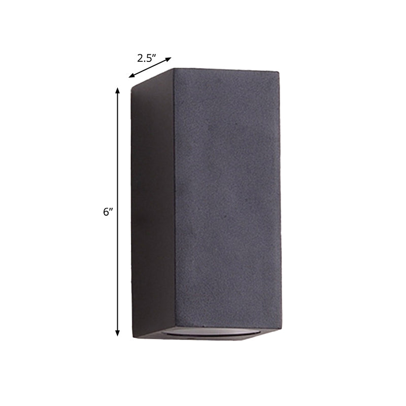 BowLift | Aluminium Block Wall Sconce Lighting Simple 1/2-Light Black Small/Big LED Surface Mount Lighting for Hallway