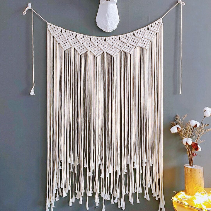 Decorative Fringe Macrame Wall Hanging Bowlift
