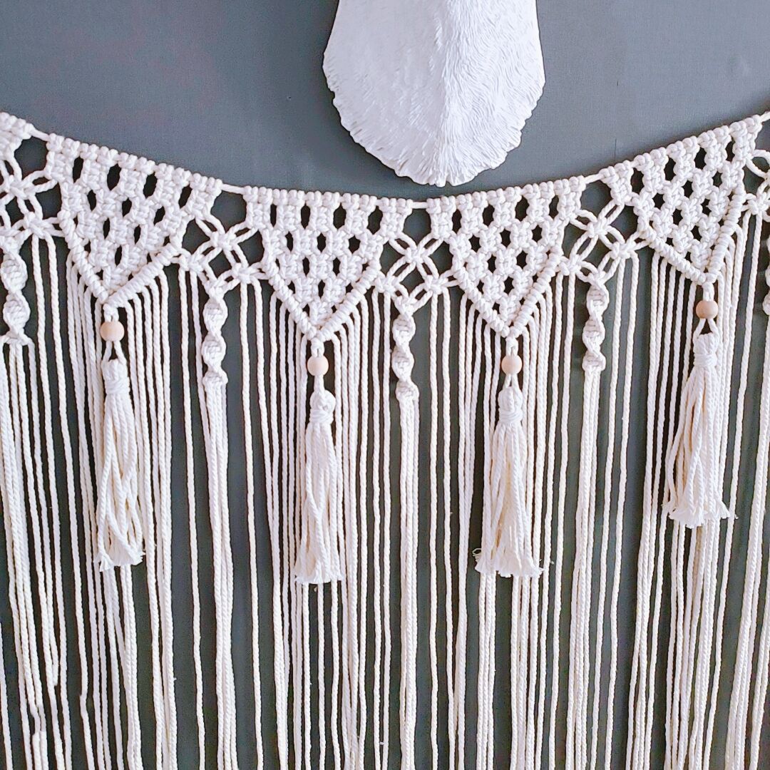 Decorative Fringe Macrame Wall Hanging Bowlift