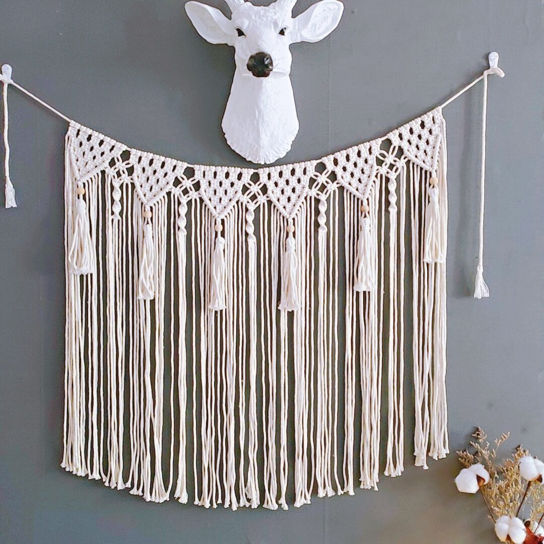 Decorative Fringe Macrame Wall Hanging Bowlift