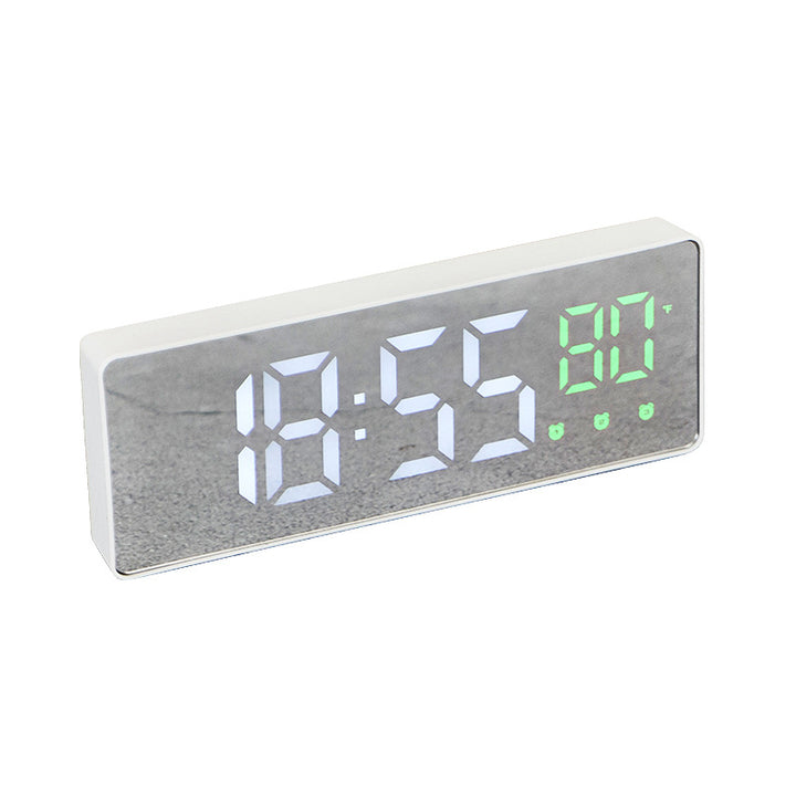 Digital table alarm clock with temperature display and LED display Bowlift