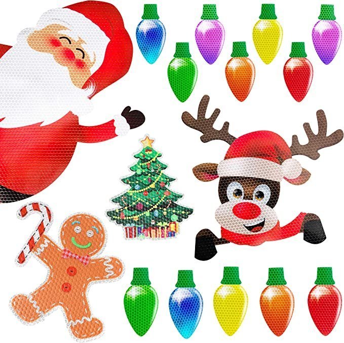 BowLift | Christmas Magnet Decor | Reflective Light Bulb Magnets | For Car, Refrigerator & Metal Surfaces