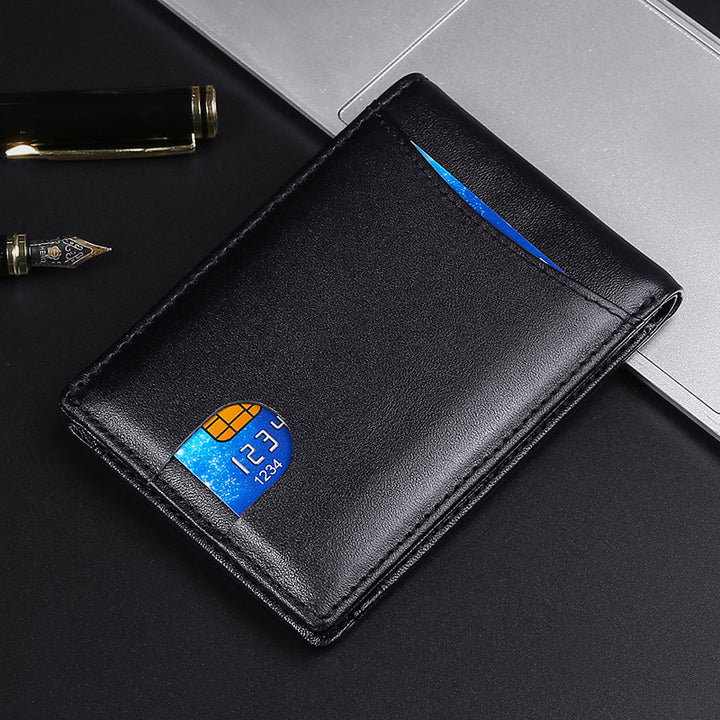 RFID-Blocking Leather Trifold Wallet
