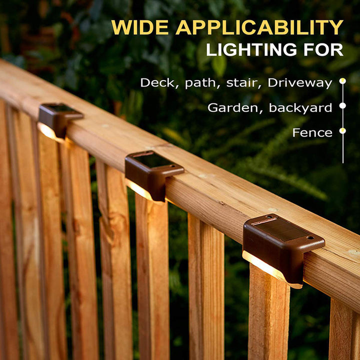 Outdoor Solar Railing LED Clip-On Fence & Deck Light Bowlift