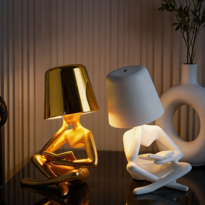 Abstract Reading Figure Table Lamp Luxury
