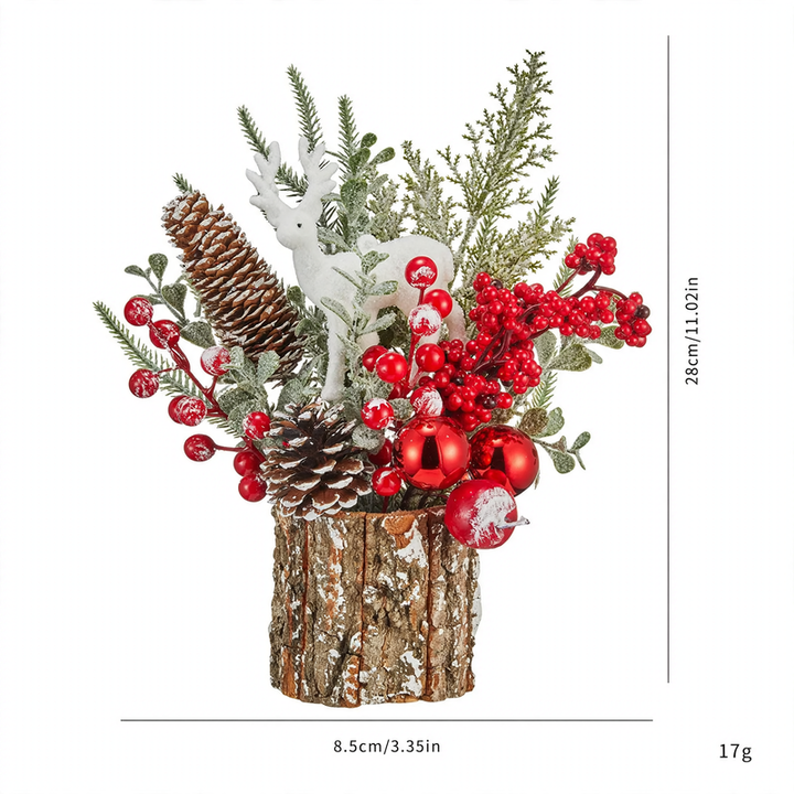 Decorative table Christmas tree figure, 30 cm