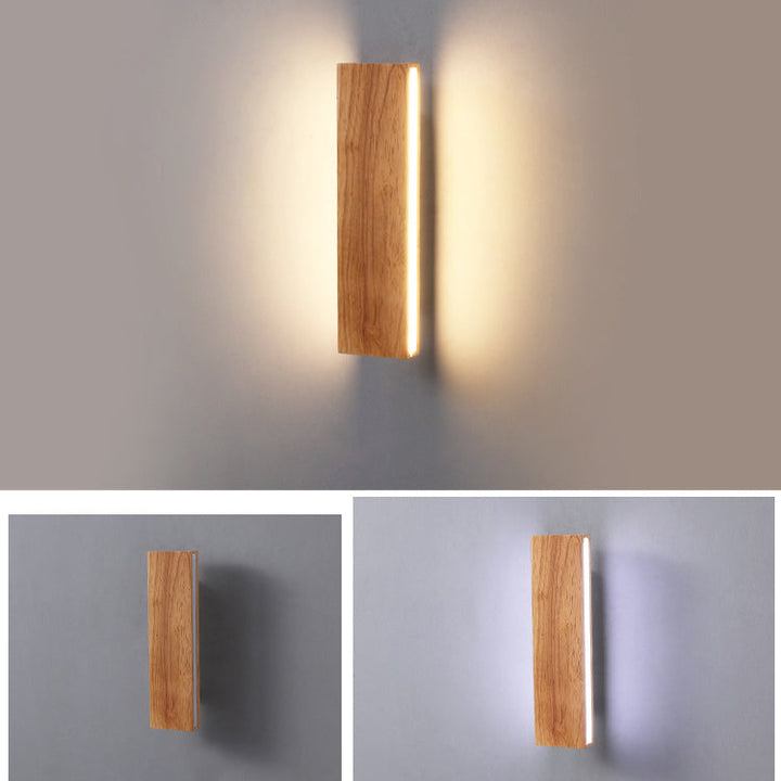BowLift | OakBeam | Minimalist Solid Wood LED Wall Light