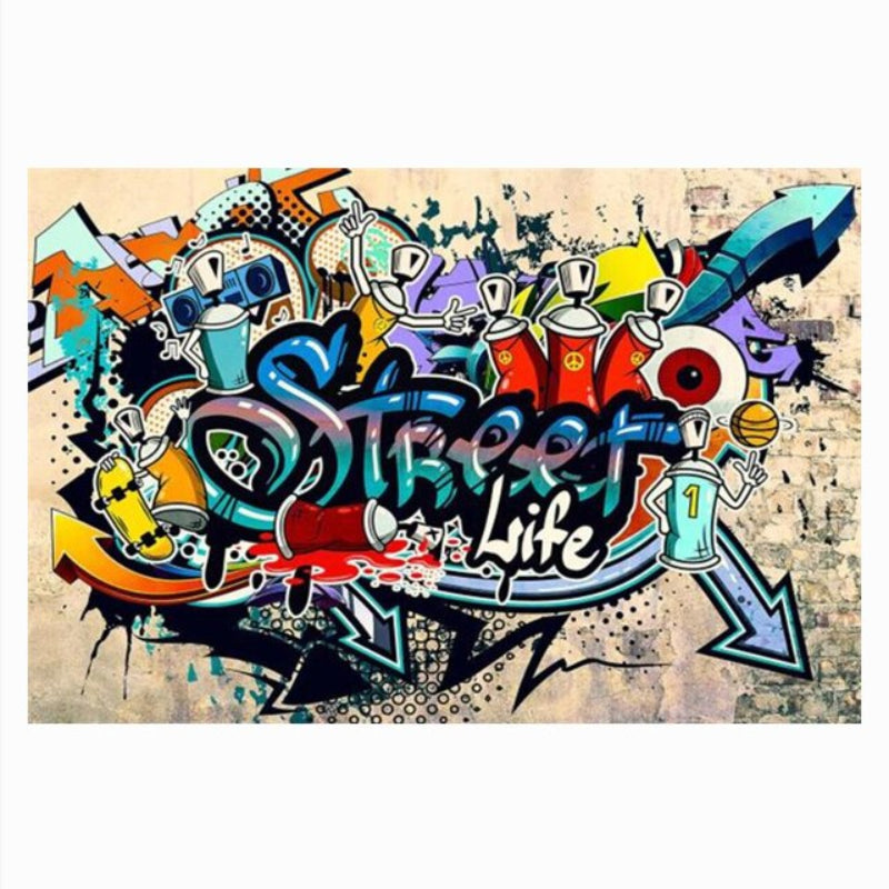 Street Art Pop Graffiti - Canvas Wall Art Painting | Bowlift