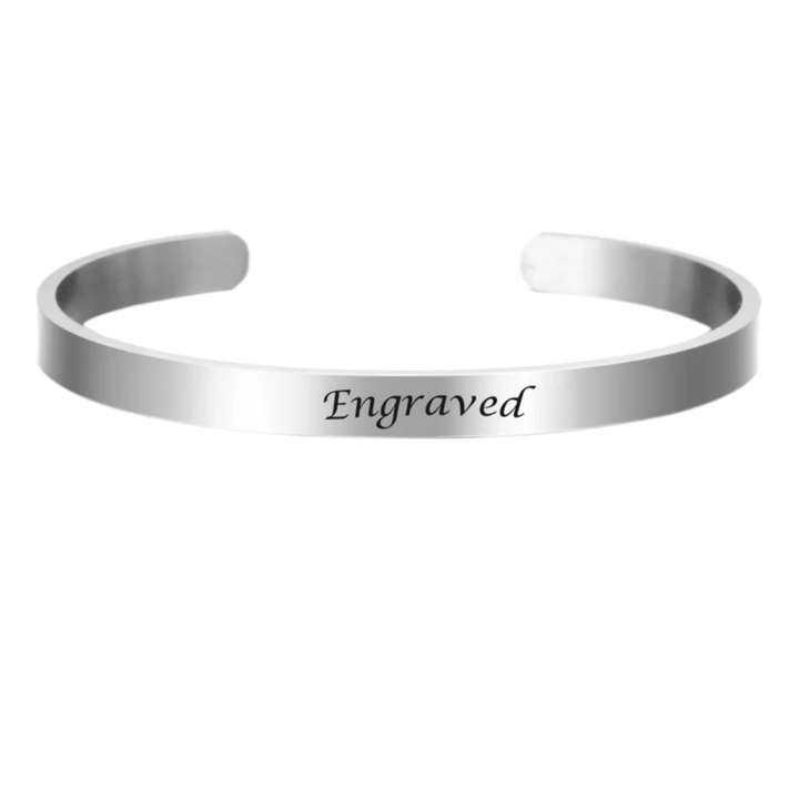 BowLift | Stainless Steel Bracelet with Engraving for Individual Elegance