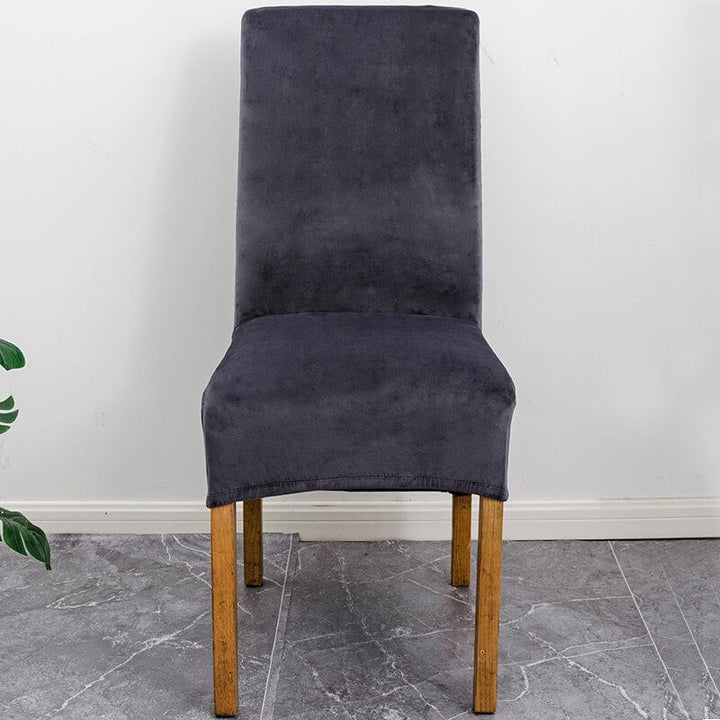 BowLift | Stretch Velvet XL Size Dining Chair Covers x4 | Soft. Stretchable & Non-Slip for Home Dining Room Decoration
