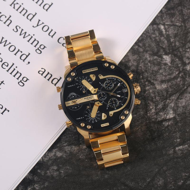 BowLift | Stainless Steel Chronograph Quartz Watch – Elegant Men’s Luxury Timepiece