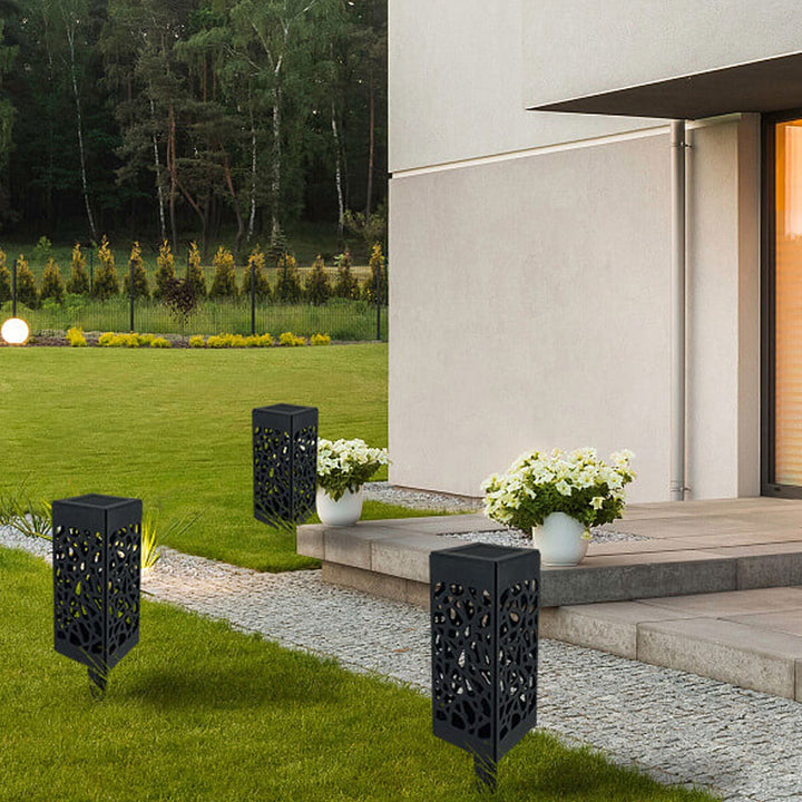 Creative Hollow Square Column LED Outdoor Lawn Ground Insert Landscape Light | Bowlift