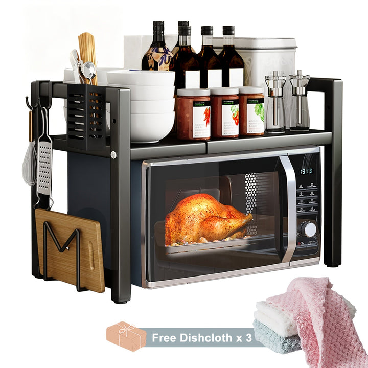 Expandable Microwave Shelf 2 Levels | Bowlift