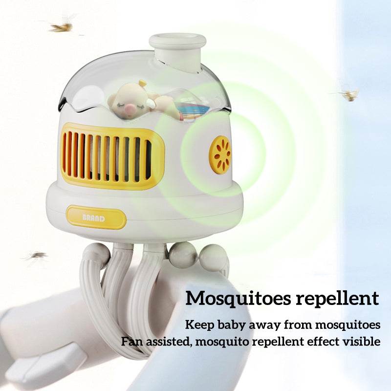 USB Rechargeable Portable Mosquito Repellent Stroller Fan | Bowlift