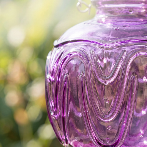 Hanging Glass Feeders for Hummingbirds and Birds