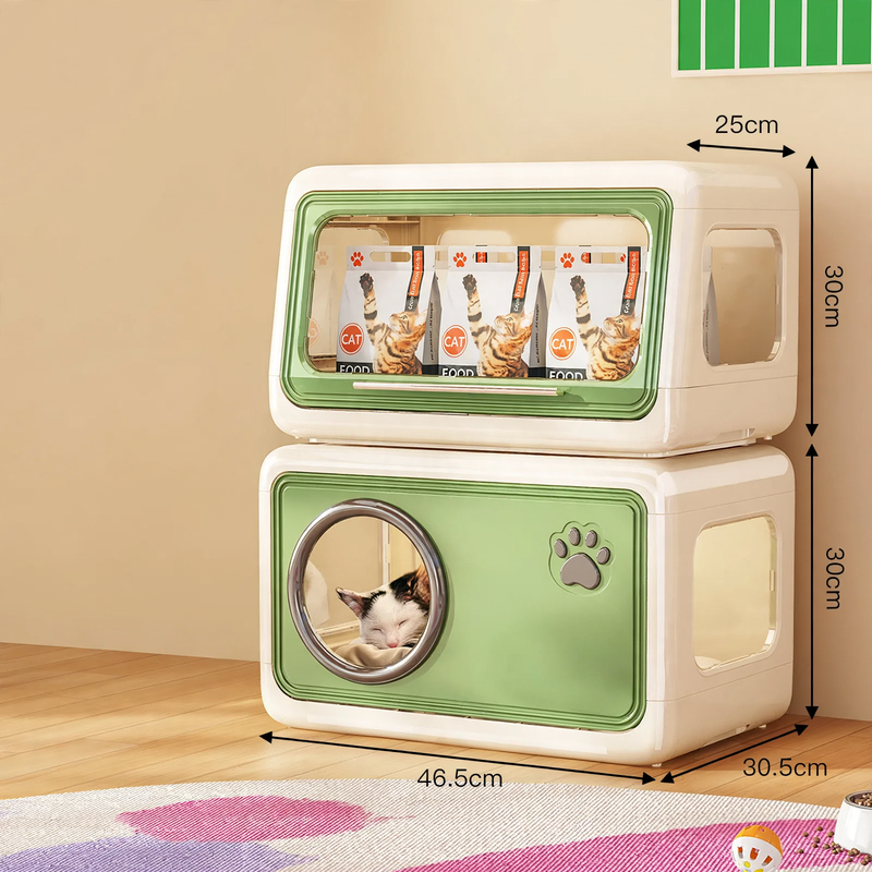 Foldable Pet House with Storage