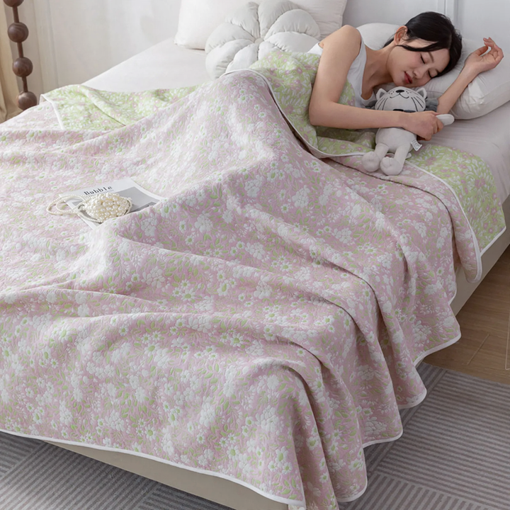 Cotton muslin blanket, 6-layer, versatile use