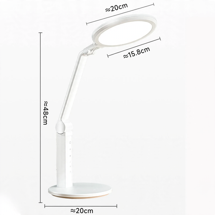 Full-spectrum LED desk lamp with eye protection