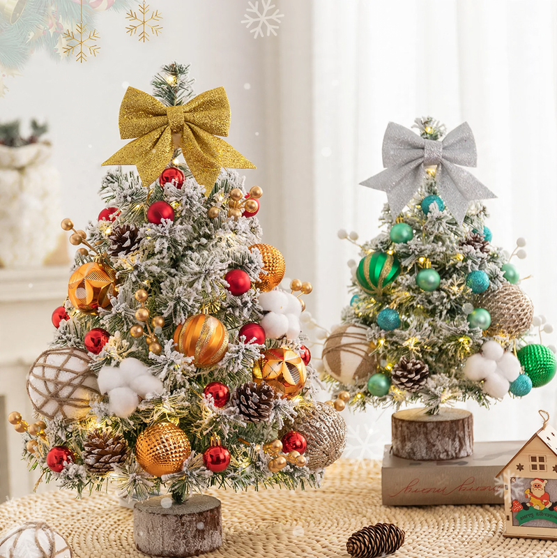 Artificial table Christmas tree with lighting