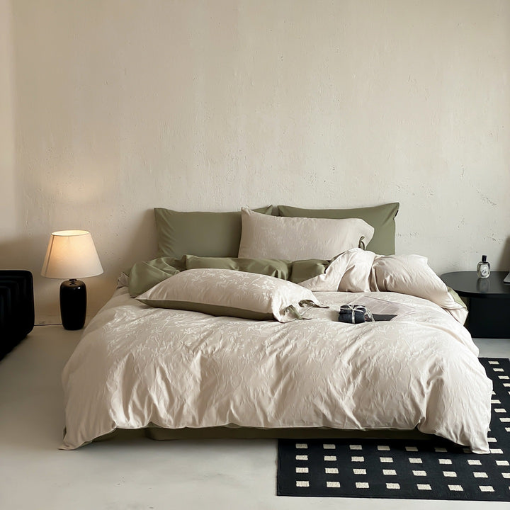 Cotton bedding set, 4-piece, 100% cotton