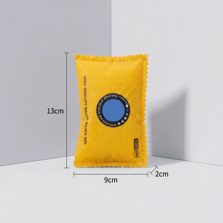 Silica gel desiccant for moisture control