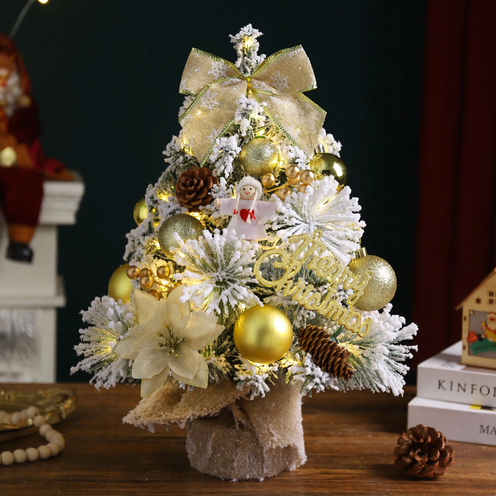 Artificial table Christmas tree with lighting