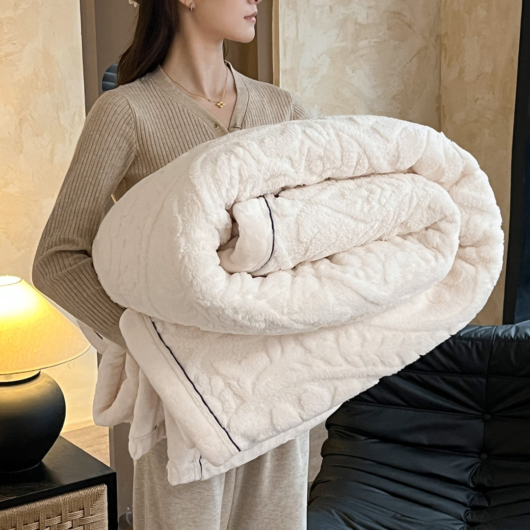 European Jacquard Throw Blanket, double-sided, various sizes