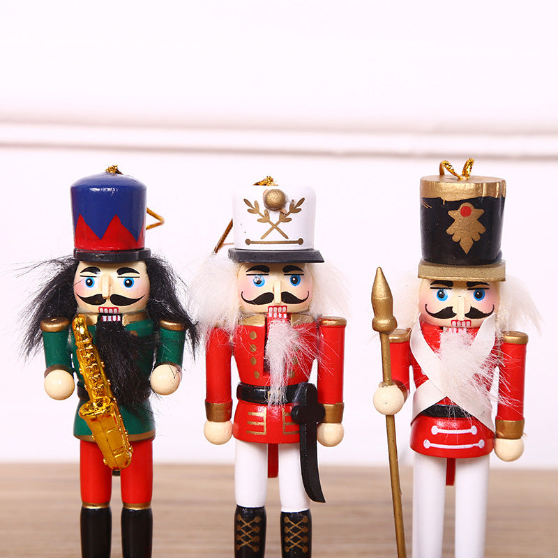 Nutcracker pendant made of wood, 12 cm