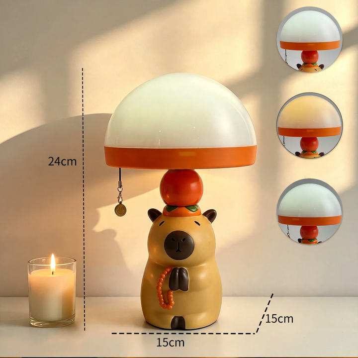 Cute character lamp with touch switch
