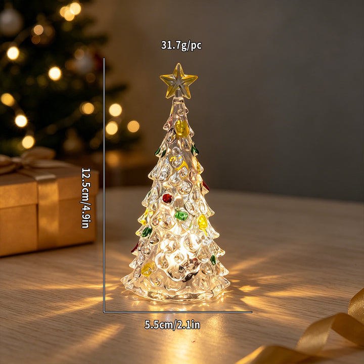 LED Christmas Tree Decorative Light with Glitter Effect