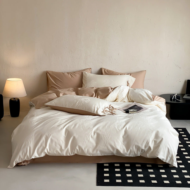 Cotton bedding set, 4-piece, 100% cotton