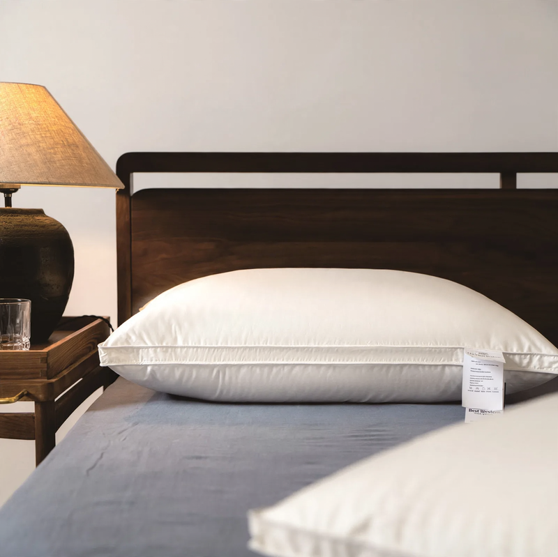 Goose down pillow for hotel comfort