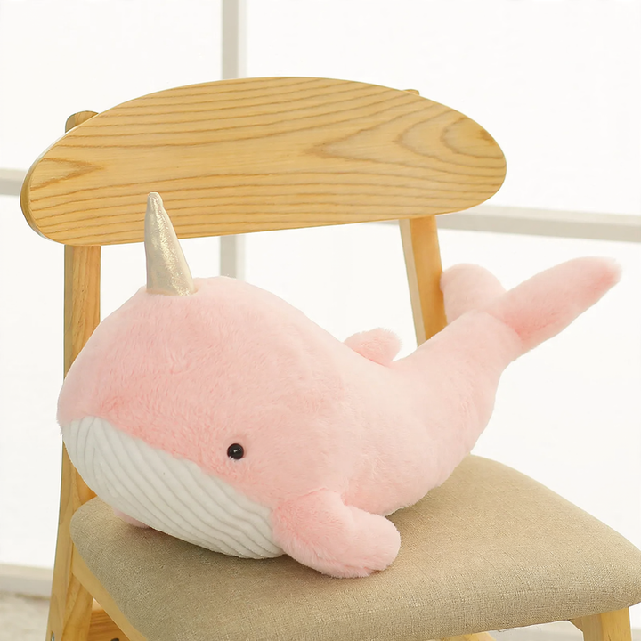 Plush whale and shark cushion, various sizes
