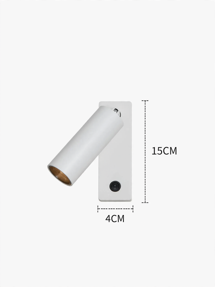 Modern full-spectrum wall lamp with rotational function