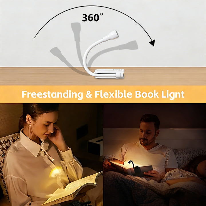 Mini-LED-Reading lamp with clip, portable