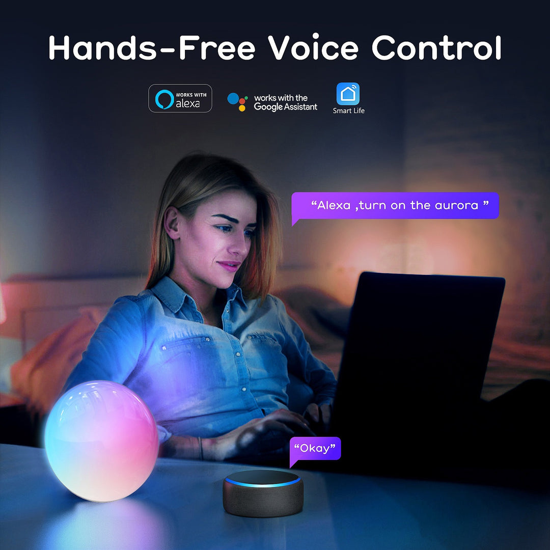 Intelligent LED daylight wake-up light with RGB ambiance