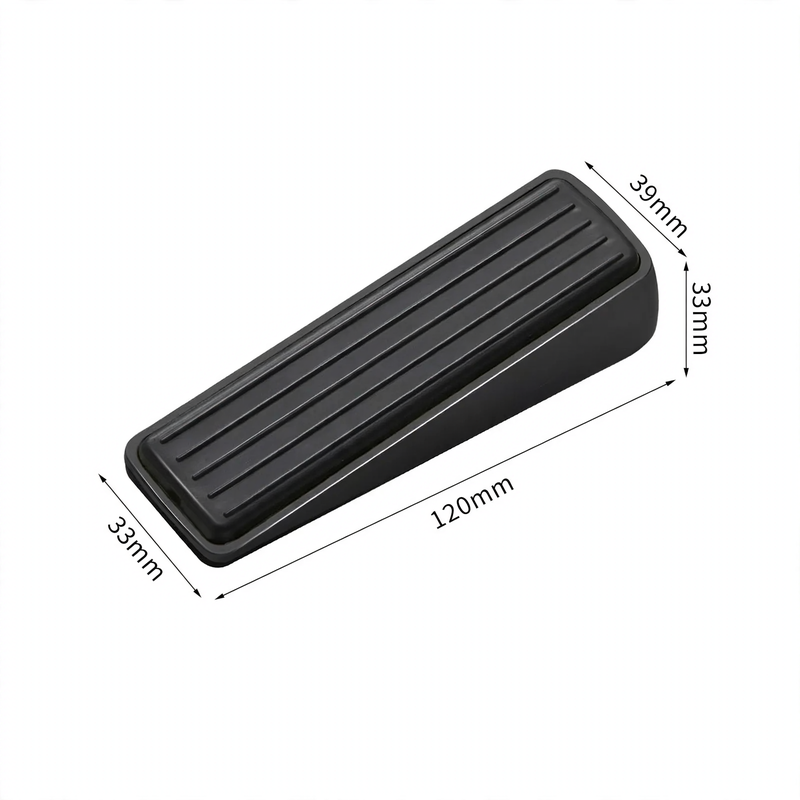 Doorstop with spring, non-slip