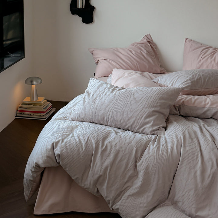 Jacquard bedding made of long-staple cotton, 4-piece