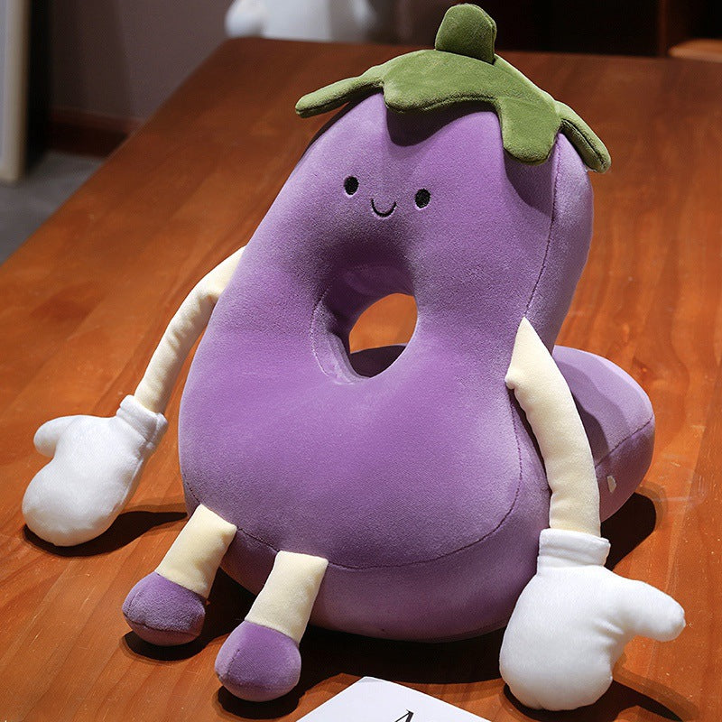 Vegetable cuddle cushion, 25×35 cm