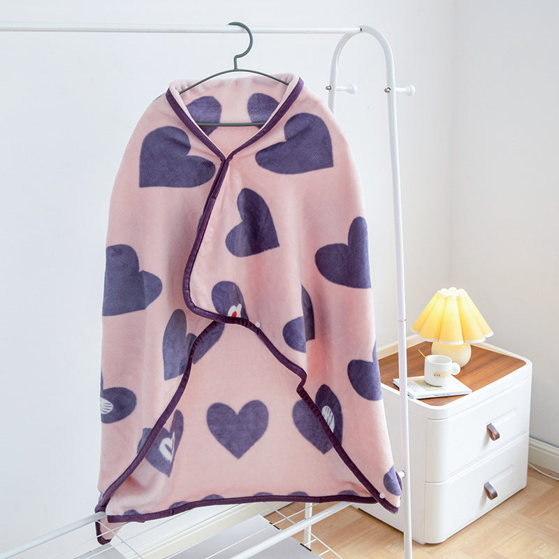 Milk fiber flannel blanket with pattern selection