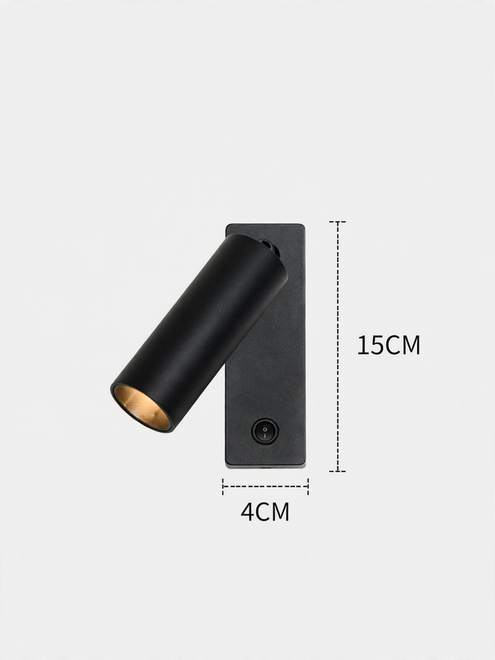 Modern full-spectrum wall lamp with rotational function