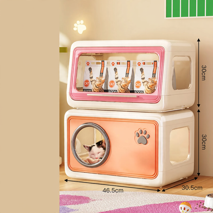 Foldable Pet House with Storage