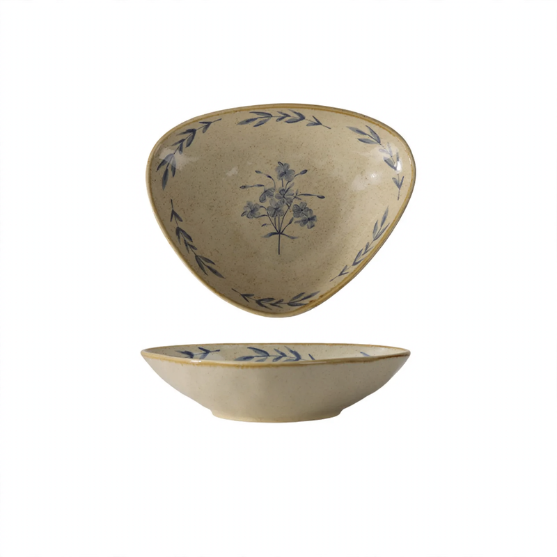 Ceramic dinnerware set, floral pattern, vintage style