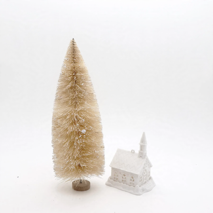Mini Christmas tree made of sisal, various colors and sizes
