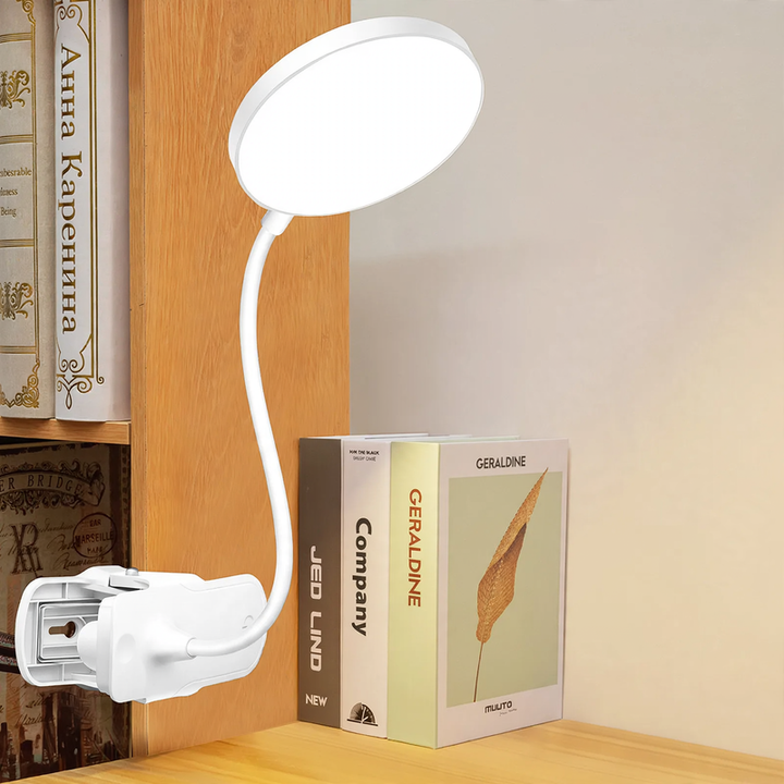 LED Clamp Lamp for Studying and Reading, Eye-Friendly