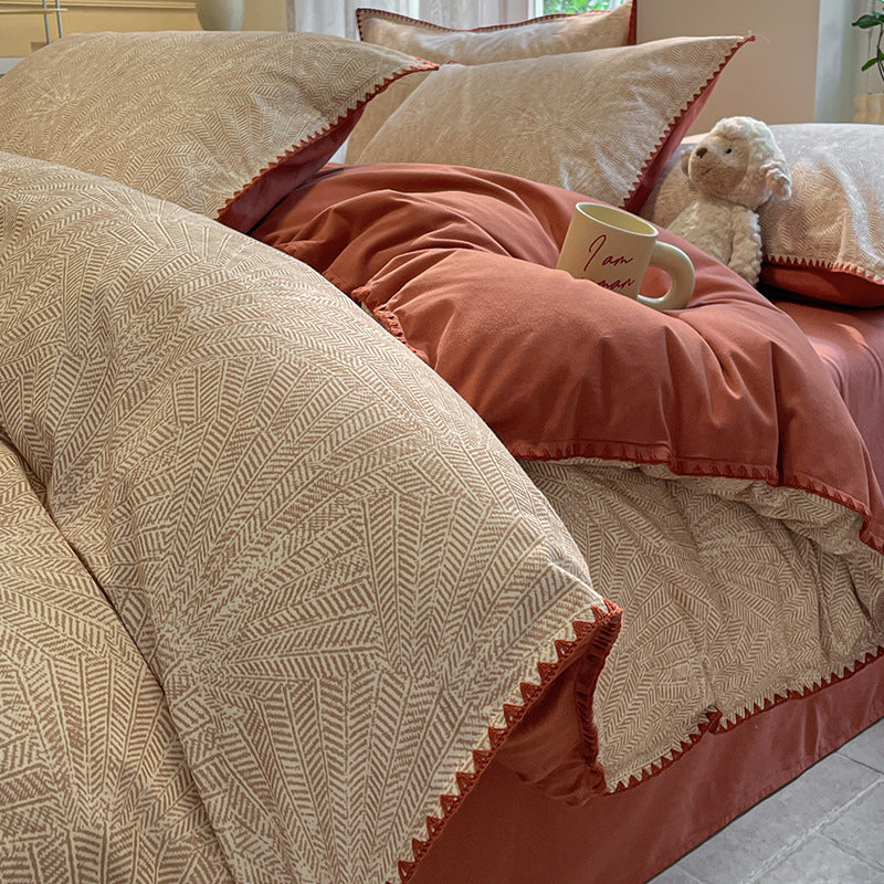 4-piece cotton bedding set, winter version